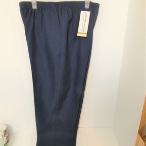 Alfred Dunner Navy Womens Pants Size 18 NWT